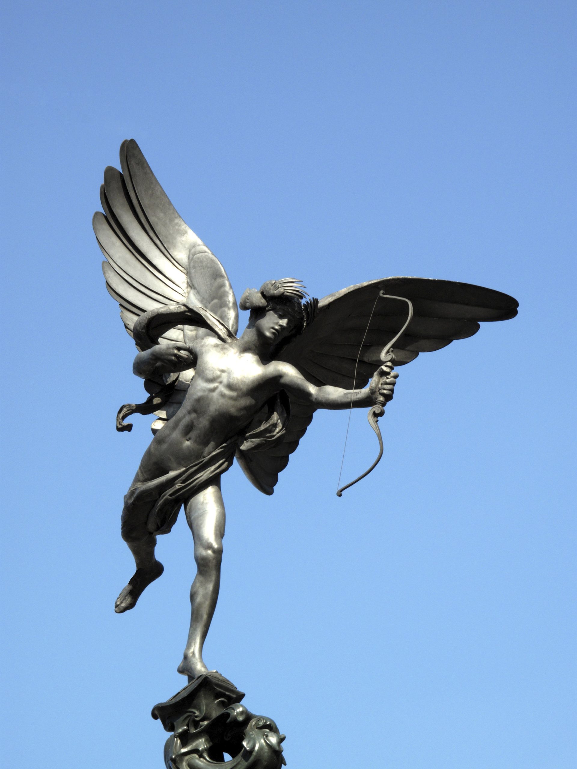 Shaftesbury Memorial Fountain in London, statue of Eros.
